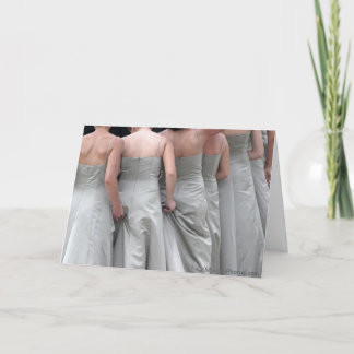 "Ajustements mineurs" Bridesmaid Merci Cartes