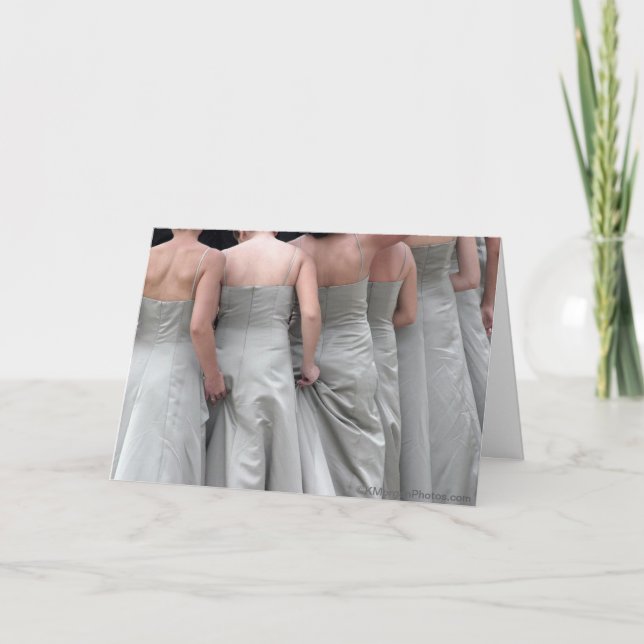 "Ajustements mineurs" Bridesmaid Merci Cartes (Devant)