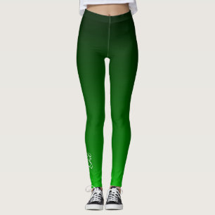 Ajuster Leggings Ombré vert noir