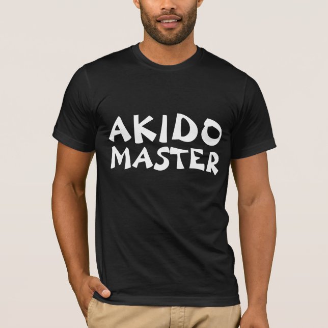 AKIDO MASTER MARTIAL ARTS T-SHIRTS TEE - SHIRTS (Devant)