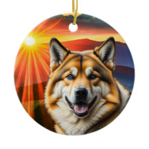 Akita Chien Arbre de Noël Ornement