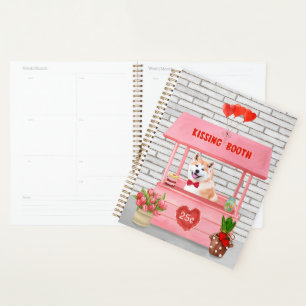 Akita Chien Valentine's Day Kissing Booth