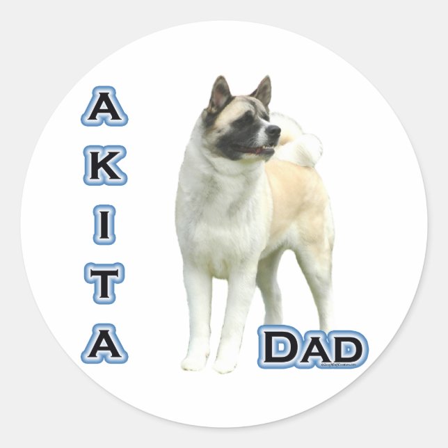 Akita Dad 4 - Sticker (Devant)