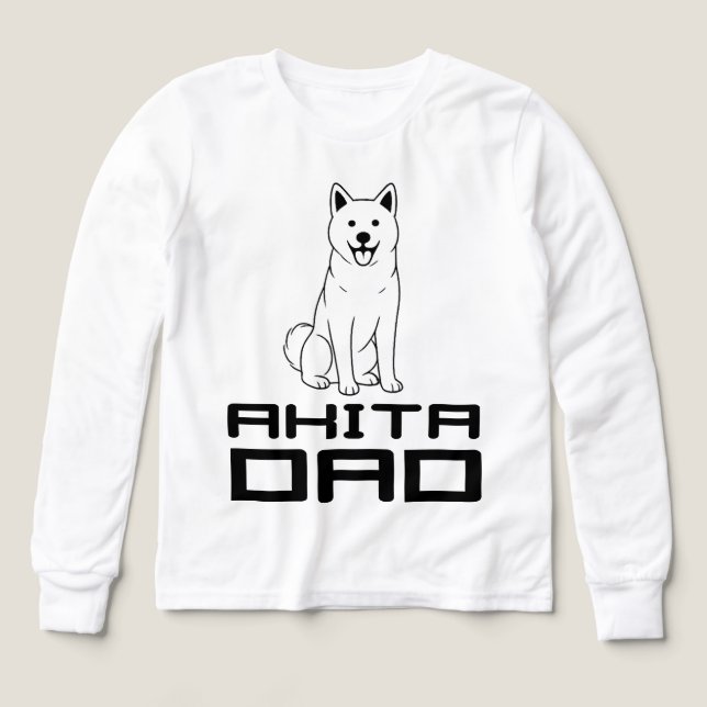  Akita Dad T-Shirt (Motif recto)