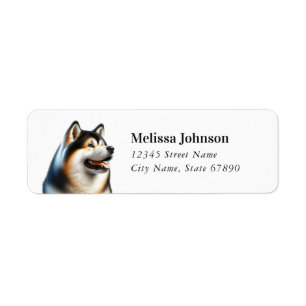 Akita Dog Adresse de retour Étiquettes