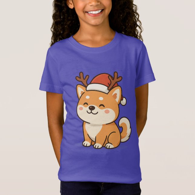 AKITA INU FUNNY CHRISTMAS T-Shirt  (Devant)