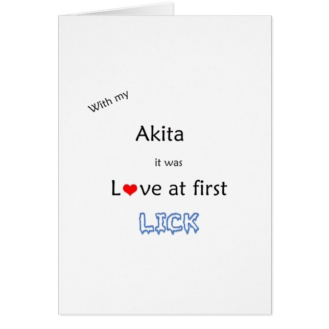 Akita Lick Design (Devant)