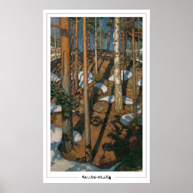 Akseli Gallen-Kallela Zedign Affiche d'art #18 (Devant)