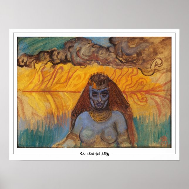 Akseli Gallen-Kallela Zedign Art Affiche #343 (Devant)