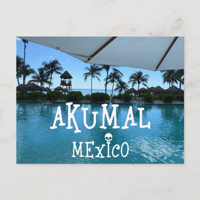 Akumal Mexico Design - Carte postale standard (Devant)