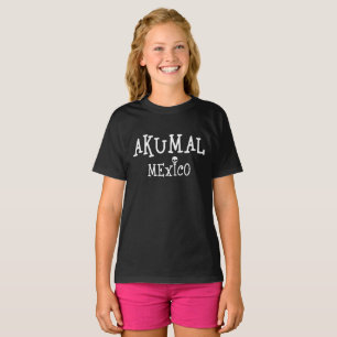 Akumal Mexico Design - T-Shirt basique pour filles