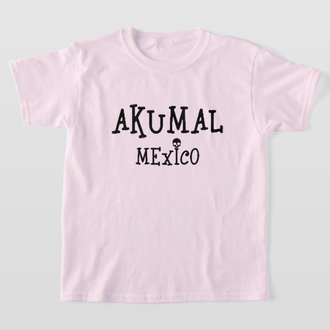 Akumal Mexico Design - T-shirt de base pour filles (Poser)