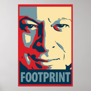 Al Gore - empreinte de pas : Affiche d'OHP
