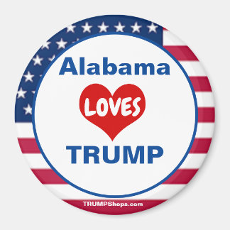 Alabama ADORE TRUMP Aimant patriotique