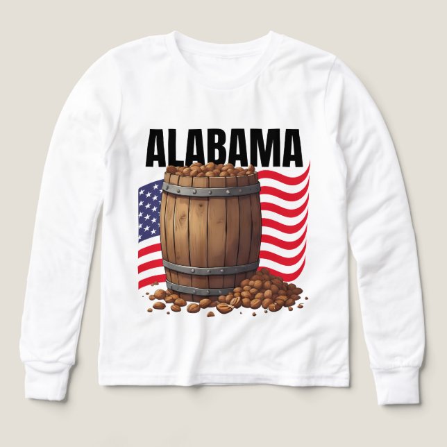 Alabama Boys Bella+Canvas Long Sleeve (Motif recto)