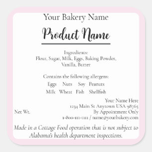 Alabama Cottage Food Business Baking Étiquette