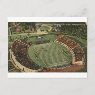 Alabama Denny Stadium Carte postale Vintage