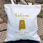 Alabama Destination Mariage Bienvenue Sac Fourre-t<br><div class="desc">Un sac cadeau de bienvenue mariage pour les clients extérieurs à la ville à votre mariage,  avec l'image de l'Alabama. Remplissez fourre-tout avec vos goodies favoris.</div>