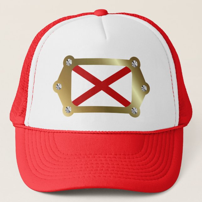 Alabama encadré Casquette Drapeau (Devant)
