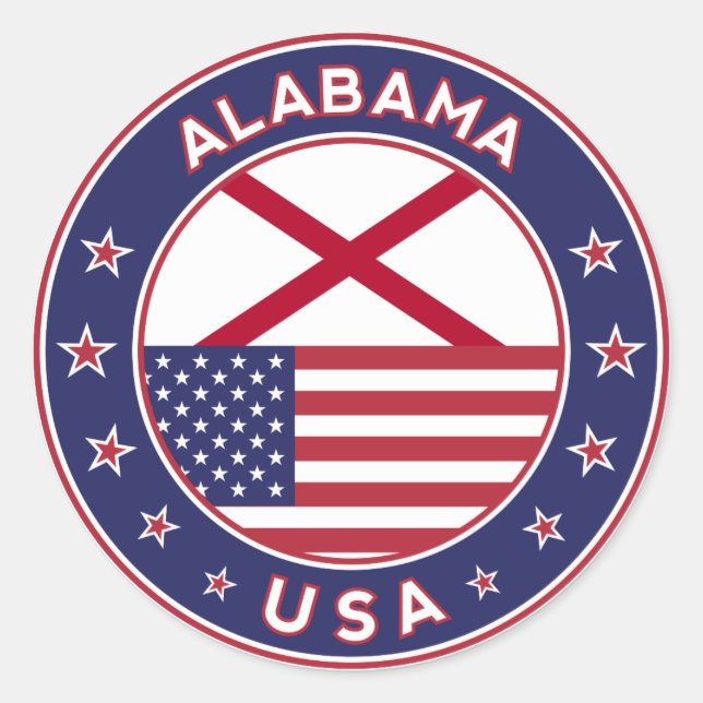 Alabama, États-Unis, Alabama autocollant (Devant)