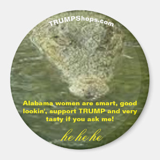 Alabama femmes soutien TRUMP fun gator aimant