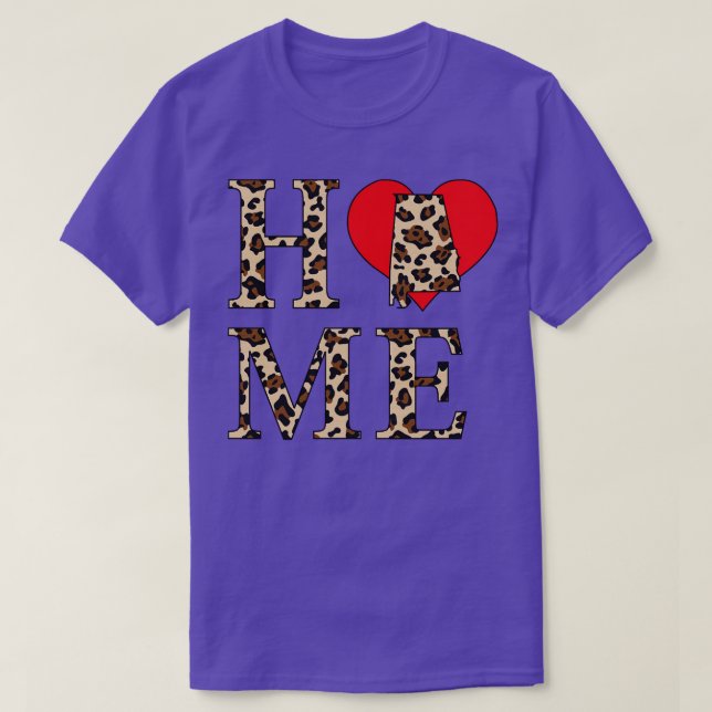 Alabama Home Empreinte de léopard TShirt (Design devant)