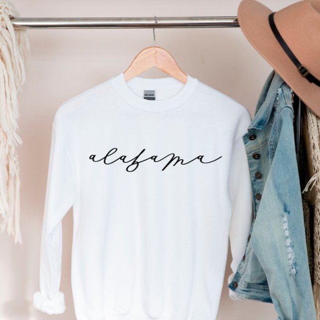 Alabama Script Sweatshirt de l'État féminin (Créateur téléchargé)