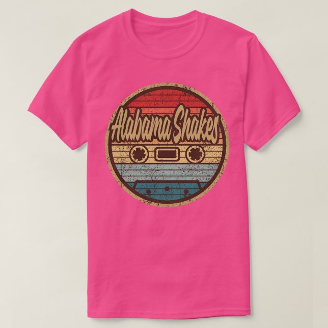 Alabama Shakes Retro Cassette Circle TShirt (Design devant)