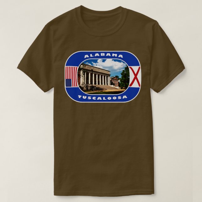 Alabama Tuscaloosa City USA TShirt (Design devant)