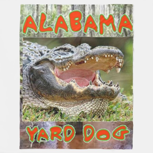 ALABAMA YARD CHIEN Couvertures en polaire (Devant)