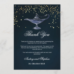 Aladdin Carte de remerciements
