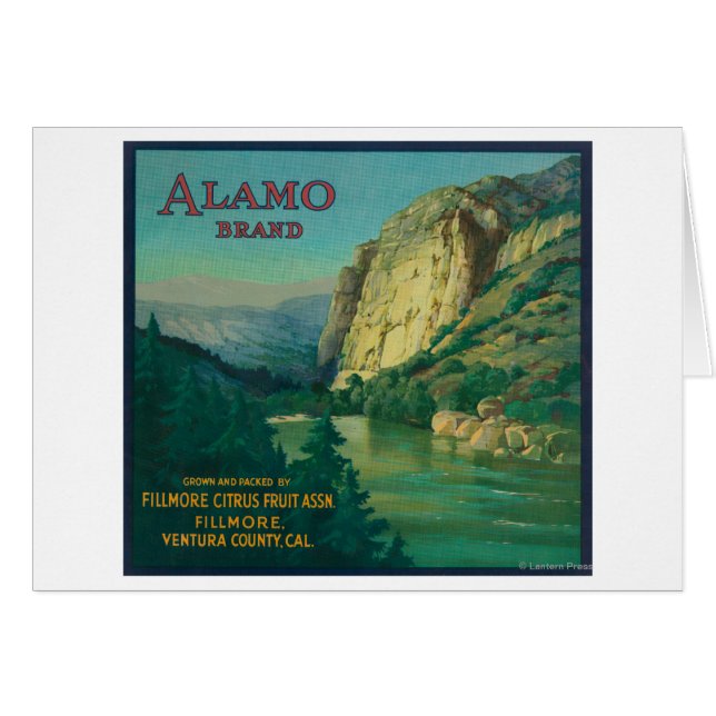 Alamo Orange LabelFillmore, CA (Devant horizontal)