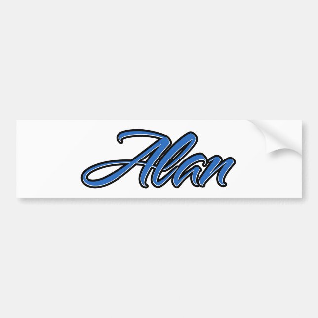 Alan Blue Autocollants (Devant)