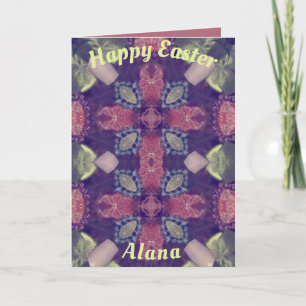 ALANA ~ motif de carte de Pâques ~ Rose violet ver