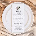ALANA Tropical Ocean Coral Jelly Fish Beach Menu<br><div class="desc">Ce menu comprend des éléments océaniques aquarelle,  dont du corail et une méduse,  associés à un agencement simple et moderne. Ce menu tropical est l'ajout parfait à votre événement de plage de printemps,  d'été ou d'automne.</div>