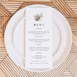 ALANA Tropical Ocean Coral Jelly Fish Beach Menu