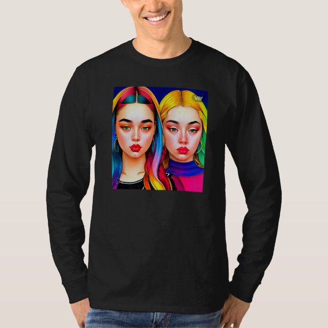 Alanis colorful T-shirt Premium (Devant)