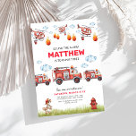 Alarme feu Invitation d'anniversaire<br><div class="desc">Faites résonner l'alarme Invitation d'anniversaire de pompier Préparez-vous à faire résonner l'alarme et célébrez le grand jour de votre petit pompier avec ces Invitations d'anniversaire de camion-feu! Ces invitations vibrantes sur le thème du rouge sont parfaites pour la fête d'anniversaire de n'importe quel garçon. Dotés d'un pompier à chien dalmate...</div>