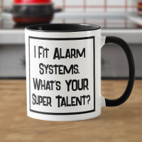 Alarme Fitter Super Talent. Mug à café à deux tons