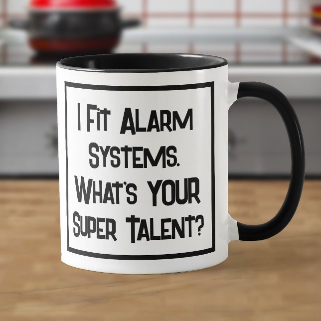 Alarme Fitter Super Talent. Mug à café à deux tons (Créateur téléchargé)