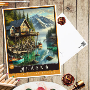Alaska Carte postale État hyper-réaliste