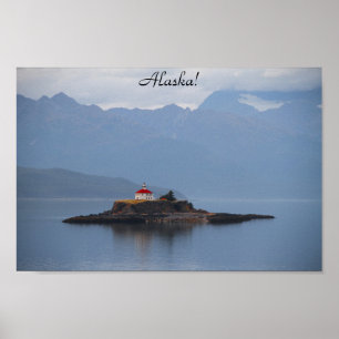 Alaska, Phare, Photographie, Océan, Poster