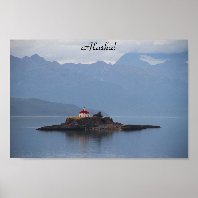 Alaska, Phare, Photographie, Océan, Poster (Devant)
