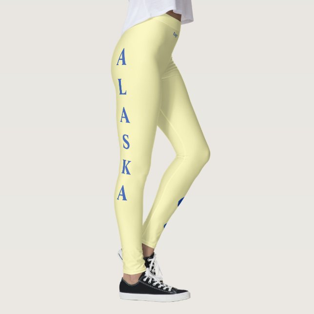Alaska State Ouget Me Nots State Flower Leggings (Droite)