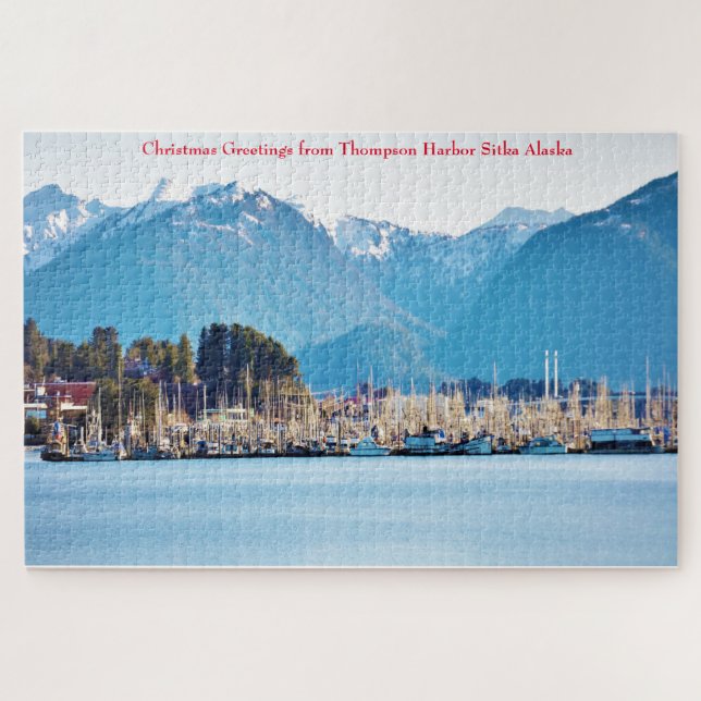Alaska Thompson Harbour Sitka Jigsaw Puzzle (Horizontal)
