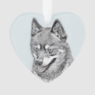 Alaskan Klee Kai Peinture - Cute Original Chien Ar