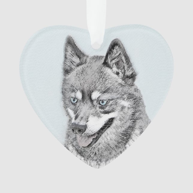 Alaskan Klee Kai Peinture - Cute Original Chien Ar (devant)