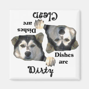 Alaskan Malamute Amateurs de lave-vaisselle Magnet