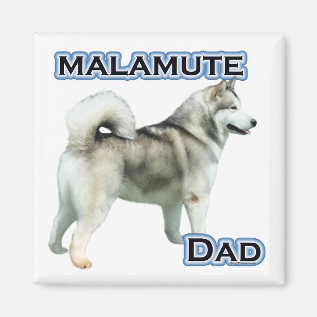 Alaskan Malamute Papa 4 - Aimant (Devant)
