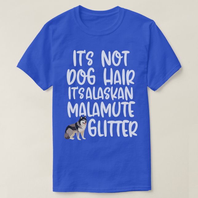 Alaskan Malamute Parties scintillant TShirt (Design devant)